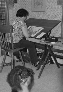 Janet Jacques in her studio